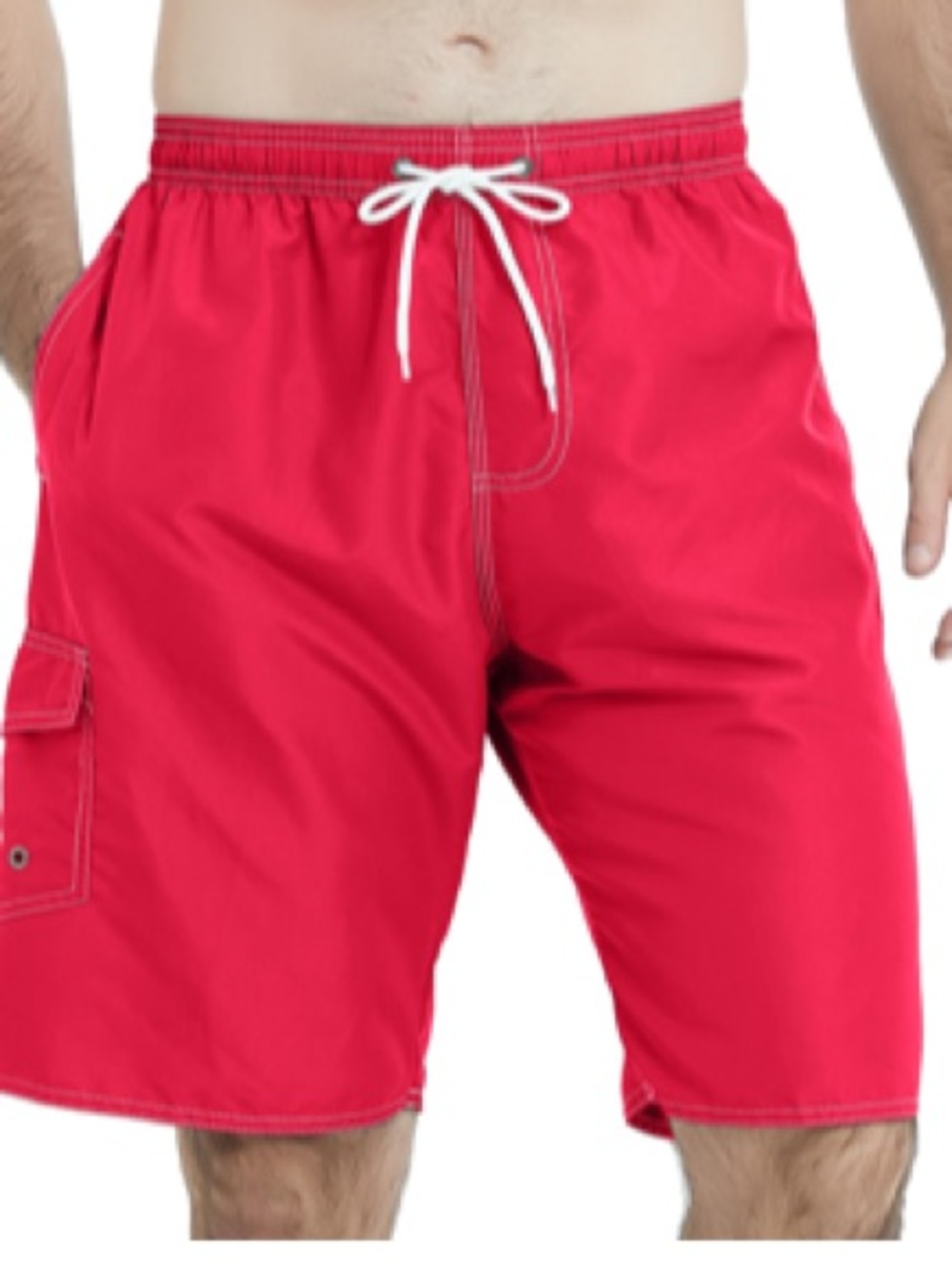 DR. ANISON Men’s Red Swim Trunks Sz XXL Men